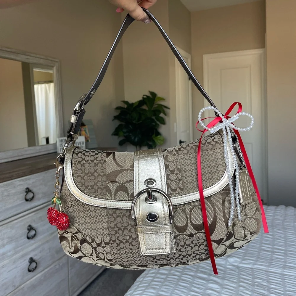 Coach | Bags | Rare Coach Soho Brown Signature Canvas Patchwork